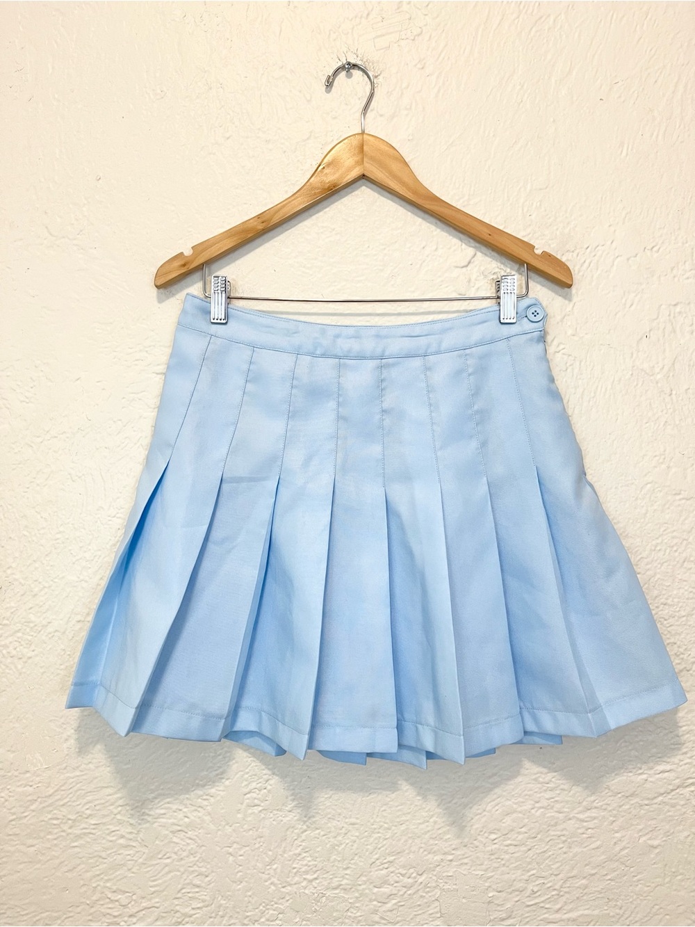 Dolls Kill Sugar Thrillz Pleated Skirt Mini Baby Blue Large L